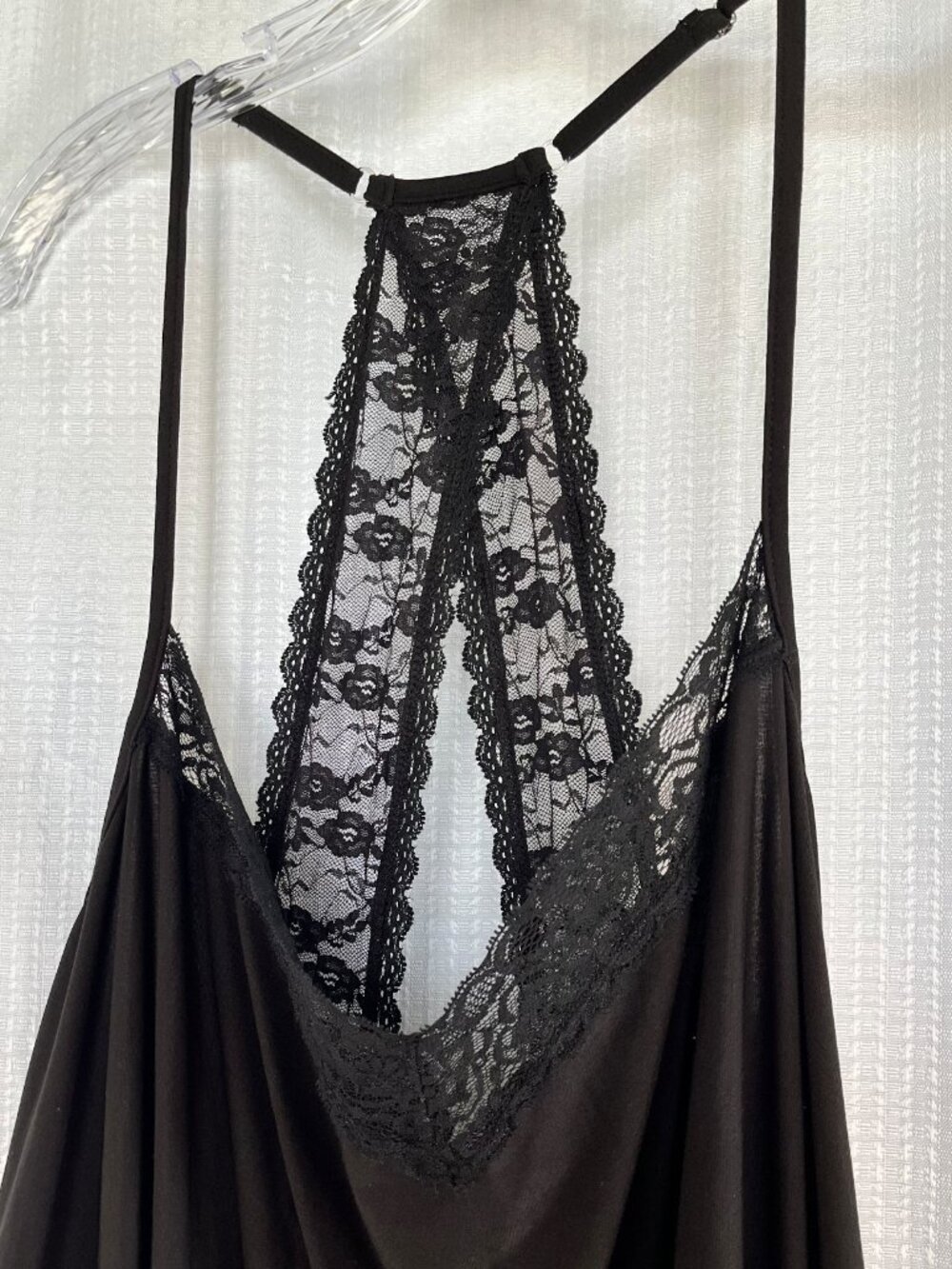 Secret Treasures Black Chemise Slip Lace Trimmed Nightgown 2X - Picture 3 of 6